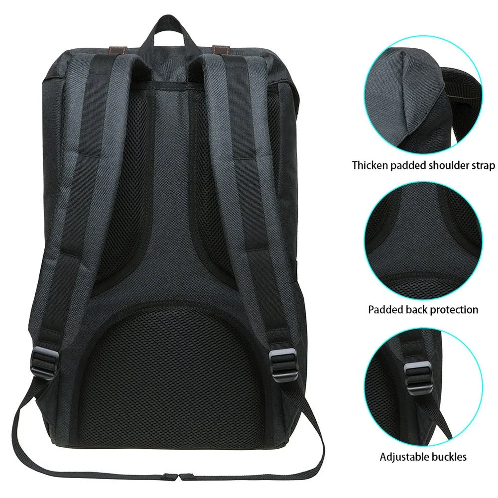 Travel Laptop Backpack, Oxford fabric ( K1023-Black )