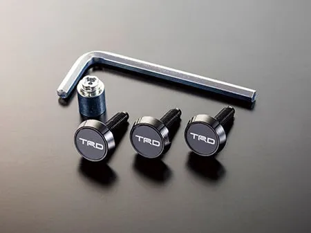 TRD JAPAN License Plate Lock Bolt Set