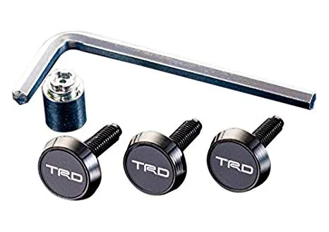 TRD JAPAN License Plate Lock Bolt Set