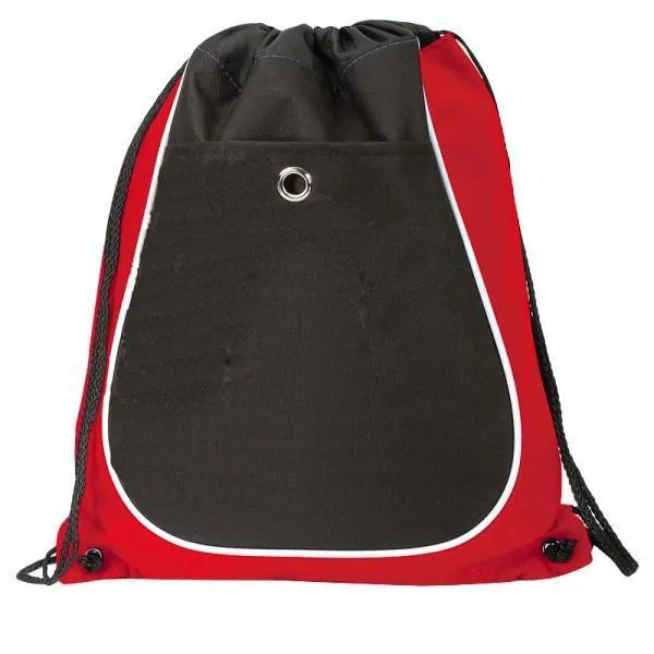 Tri-Color Cool Drawstring Bag / Cinch Pack