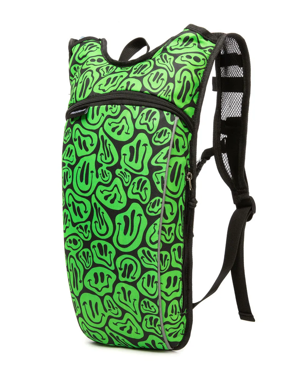 Trippy Stuff UV Reactive Hydration Pack with Back Pocket for Anti-Theft