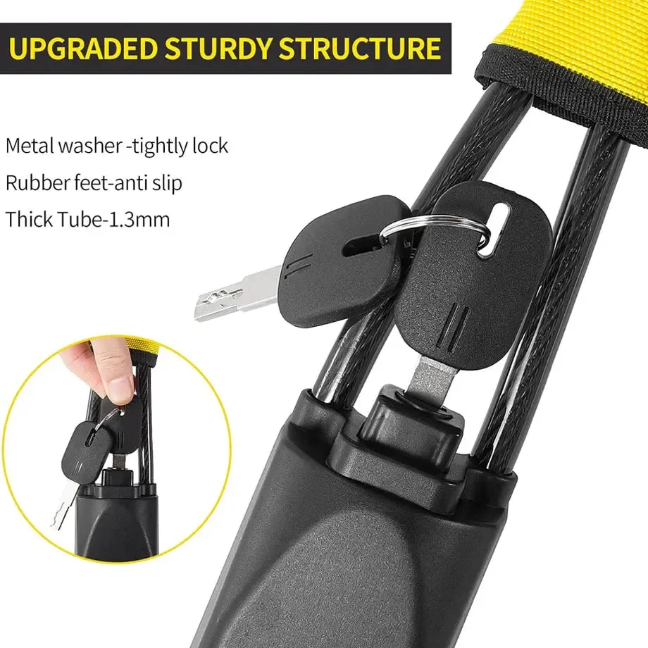 Universal Anti-Theft Wire Rope Steering Wheel Lock Device