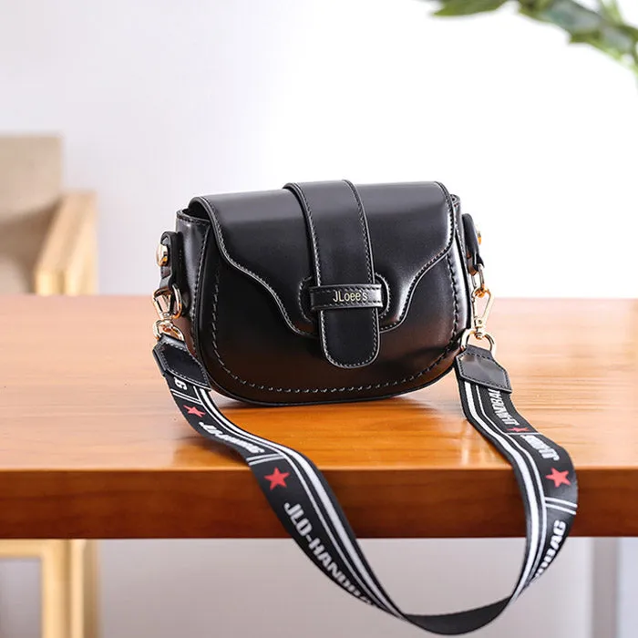 Vintage Leather Womens Small Crossbody Bags Saddle Bag for Women