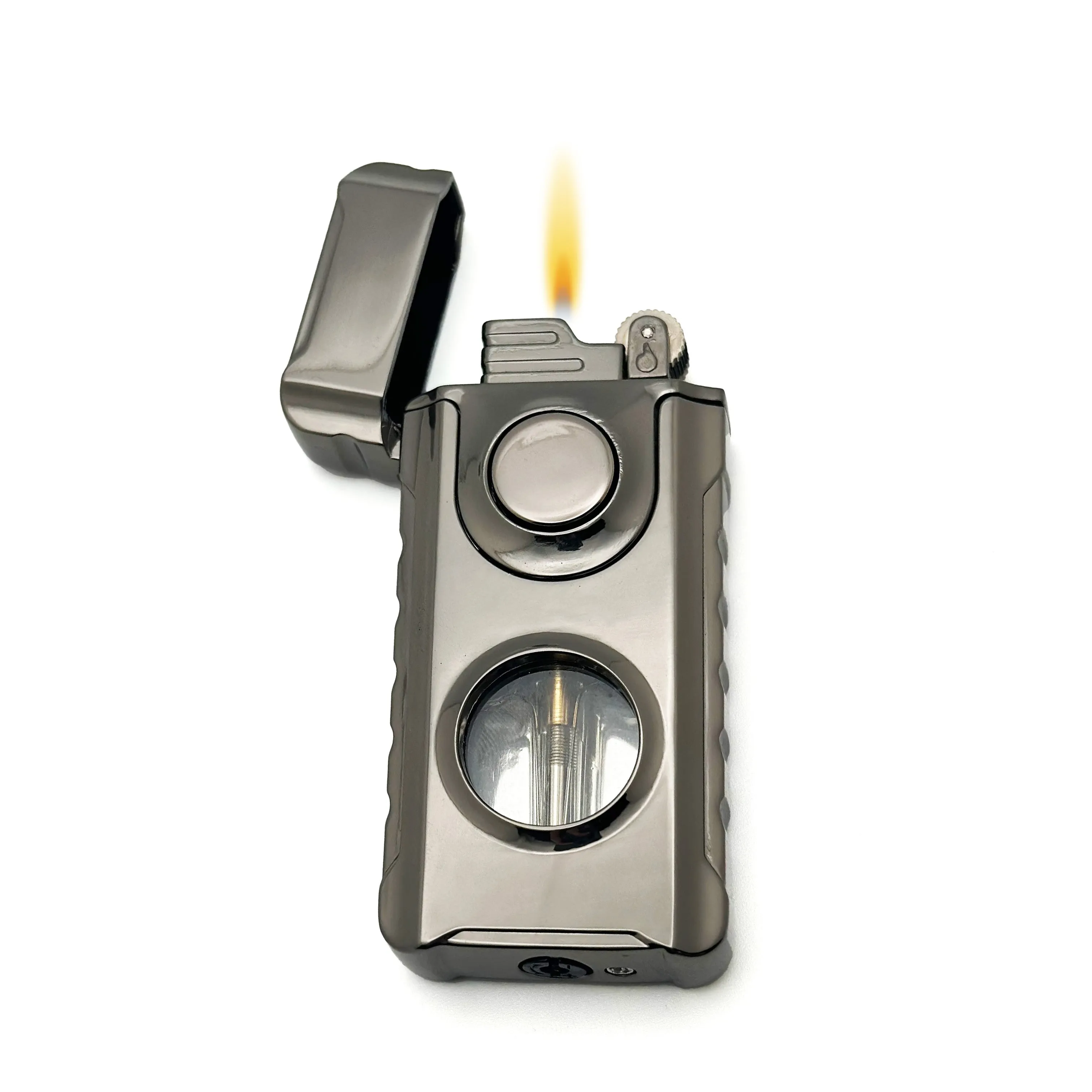 Visol Stinger Soft Flame and Torch Flame Flint Lighter - Gunmetal