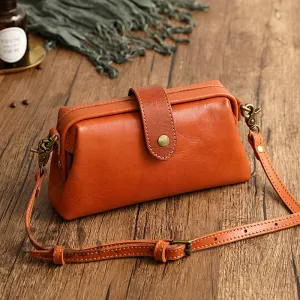 Women Cowhide Leather Small Handbag 1022