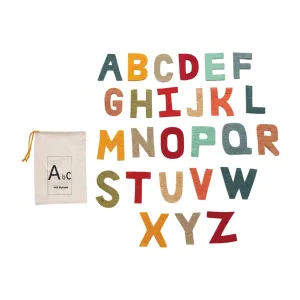 Wool Felt Alphabet In A Bag